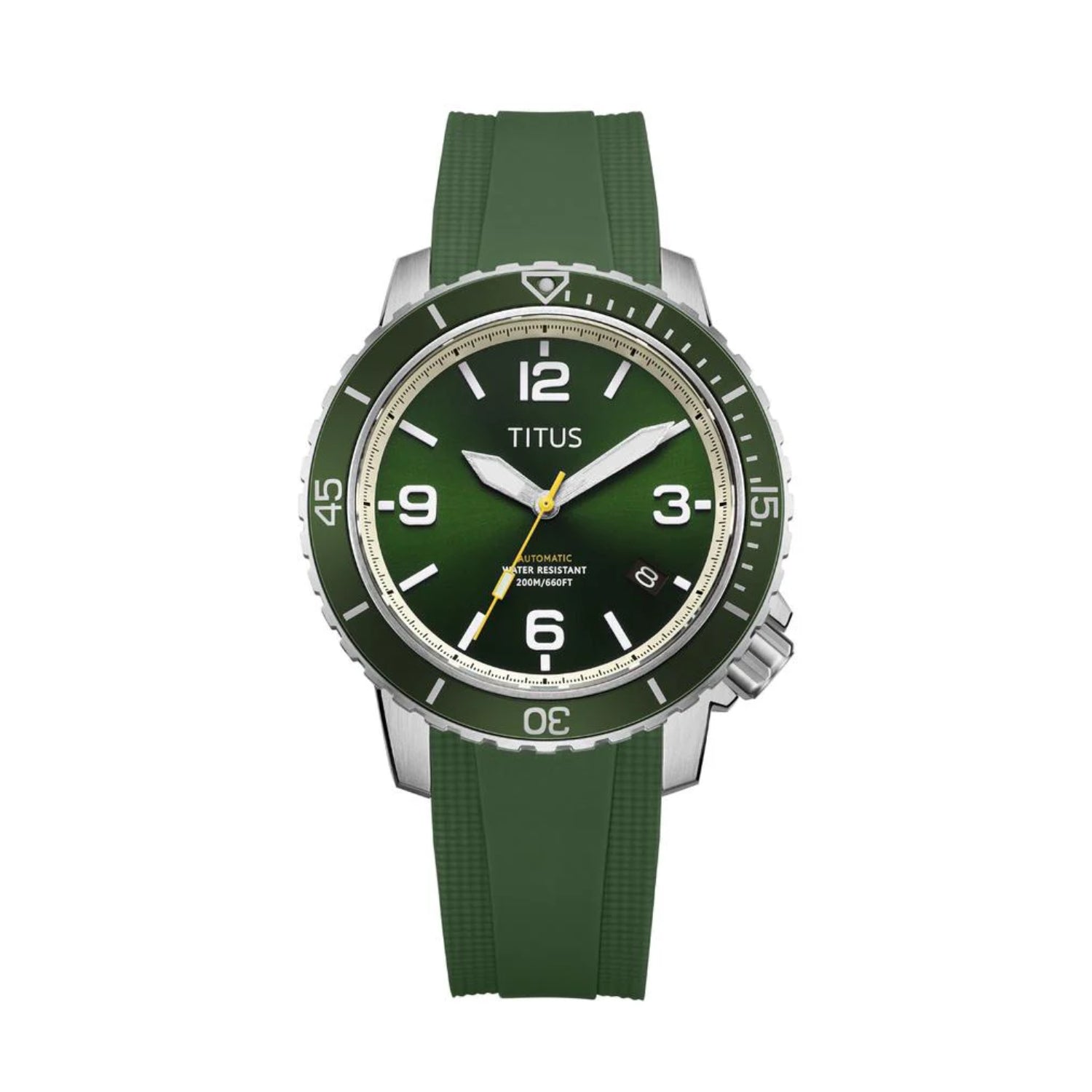 [MEN] The Cape 3 Hands Date Automatic Silicone Watch [W06-03341-006]