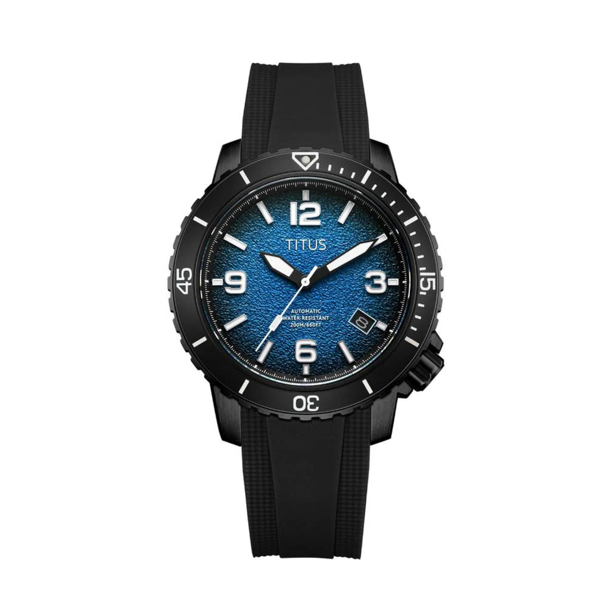 [MEN] The Cape 3 Hands Date Automatic Silicone Watch [W06-03341-008]