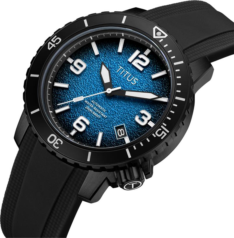 [MEN] The Cape 3 Hands Date Automatic Silicone Watch [W06-03341-008]