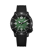 [MEN] The Cape 3 Hands Date Automatic Silicone Watch [W06-03341-009]
