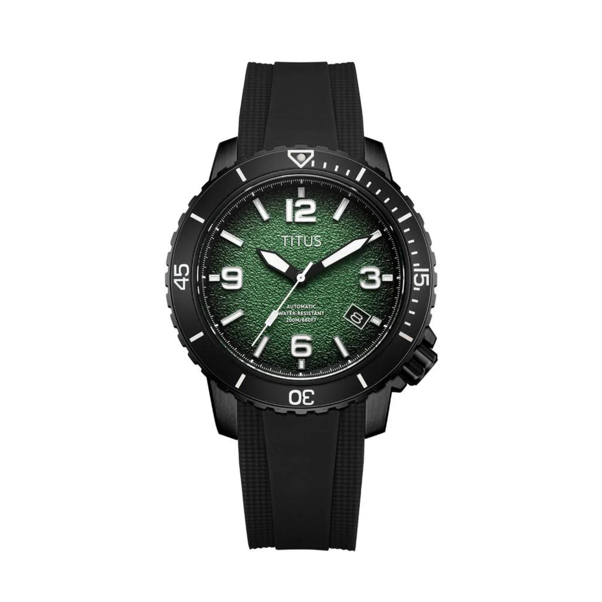[MEN] The Cape 3 Hands Date Automatic Silicone Watch [W06-03341-009]