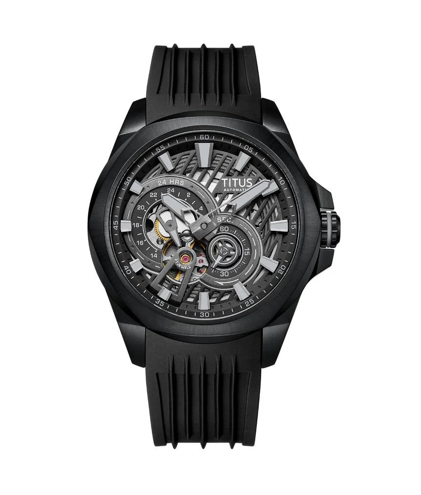 [MEN] Quest Multi-Function Automatic Silicone Men Watch [W06-03342-002]