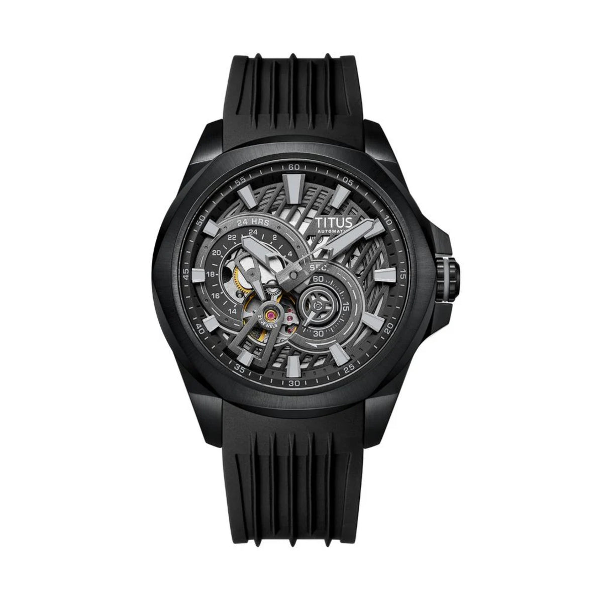 [MEN] Quest Multi-Function Automatic Silicone Men Watch [W06-03342-002]