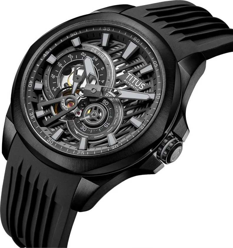 [MEN] Quest Multi-Function Automatic Silicone Men Watch [W06-03342-002]