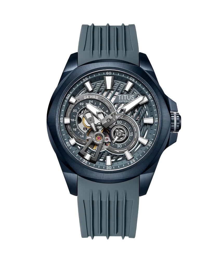 [MEN] Quest Multi-Function Automatic Silicone Men Watch [W06-03342-004]