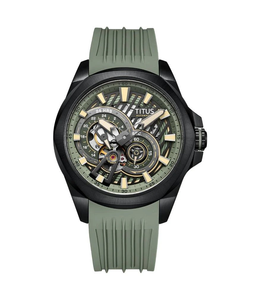[MEN] Quest Multi-Function Automatic Silicone Men Watch [W06-03342-006]