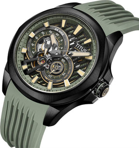 [MEN] Quest Multi-Function Automatic Silicone Men Watch [W06-03342-006]