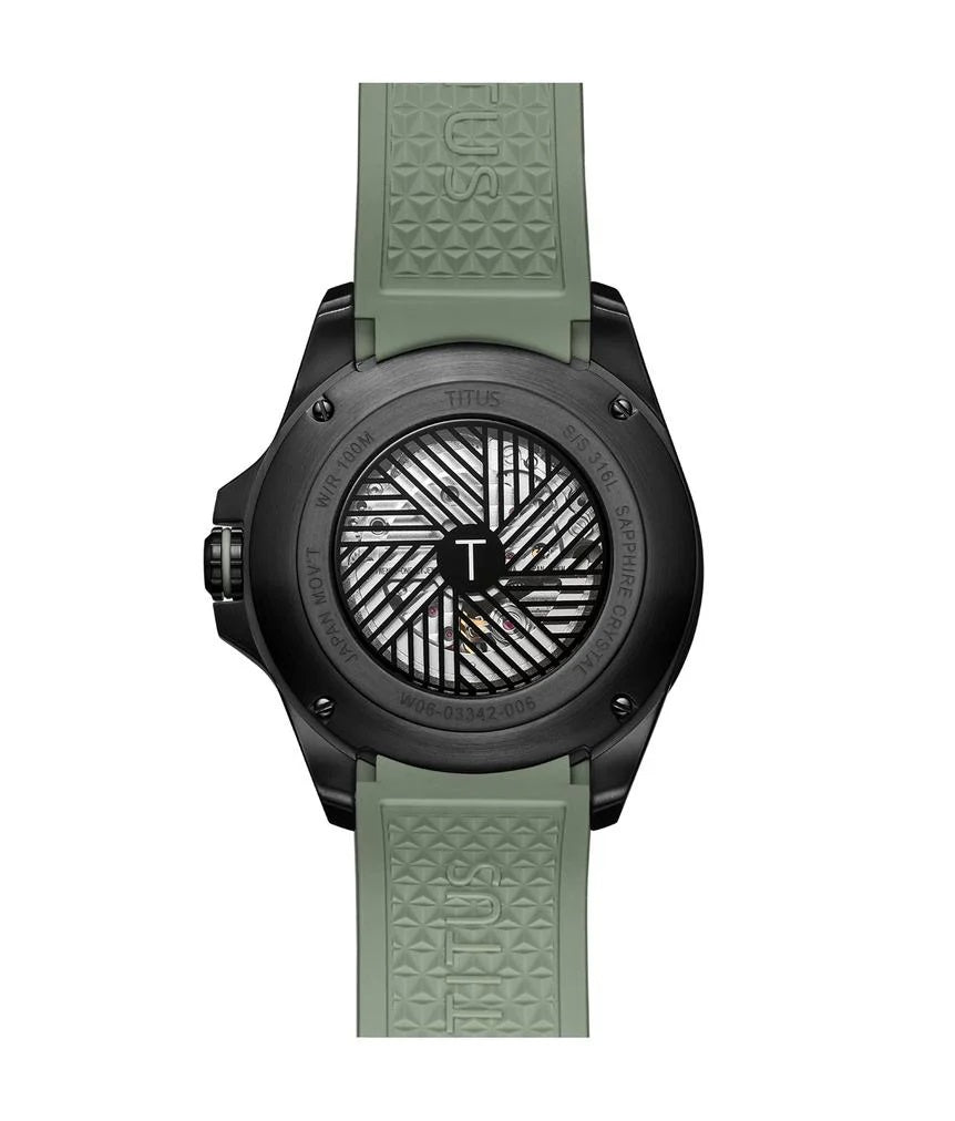 [MEN] Quest Multi-Function Automatic Silicone Men Watch [W06-03342-006]