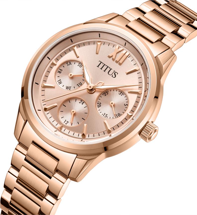 [WOMEN] Fashionista Multi-Function Quartz Stainless Steel Watch [W06-03346-005]