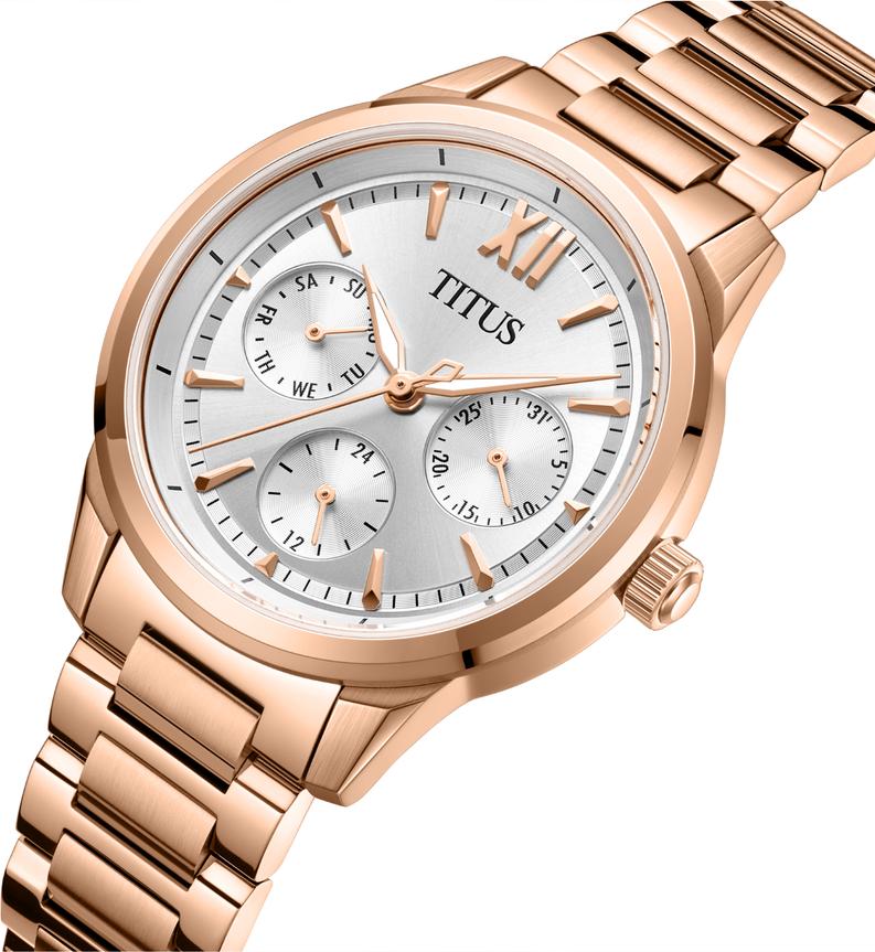 [WOMEN] Fashionista Multi-Function Quartz Stainless Steel Watch [W06-03346-006]