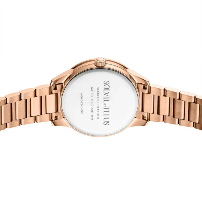[WOMEN] Fashionista Multi-Function Quartz Stainless Steel Watch [W06-03346-006]