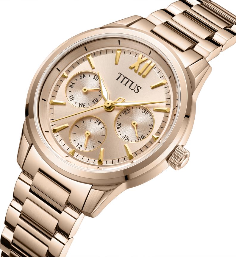 [WOMEN] Fashionista Multi-Function Quartz Stainless Steel Watch [W06-03346-007]