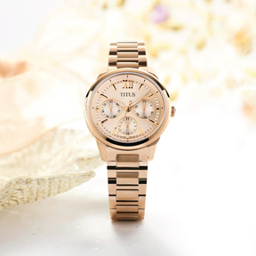 [WOMEN] Fashionista Multi-Function Quartz Stainless Steel Watch [W06-03346-007]