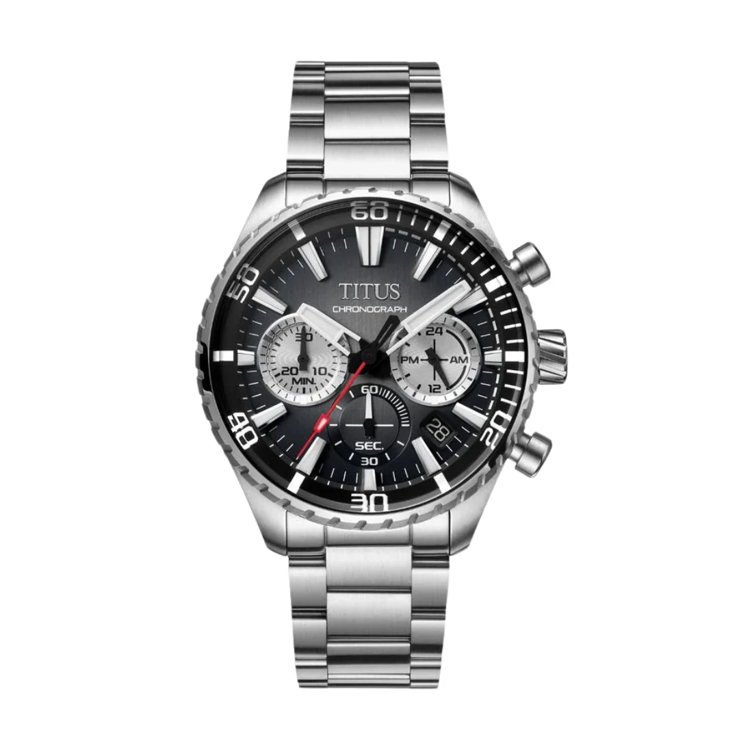 [MEN] Saber Chronograph Quartz Stainless Steel Watch [W06-03364-002]