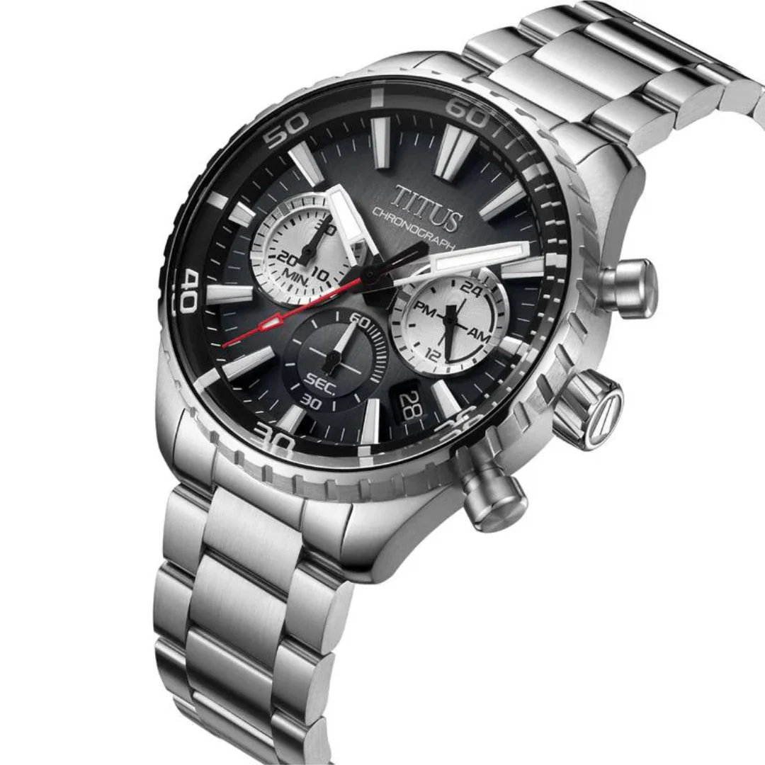 [MEN] Saber Chronograph Quartz Stainless Steel Watch [W06-03364-002]