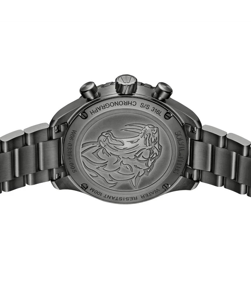 [MEN] Saber Chronograph Quartz Stainless Steel Watch [W06-03364-005]