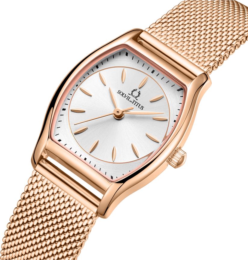 [WOMEN] Solvil et Titus Barista 3 Hands Quartz Stainless Steel Watch [W06-03384-005]