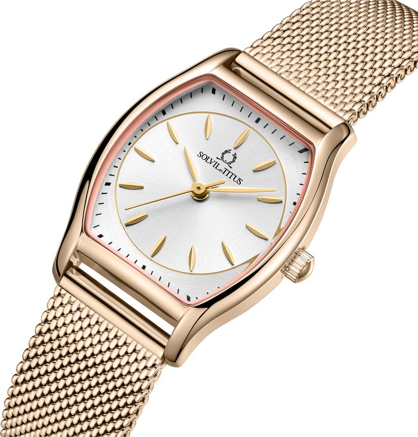 [WOMEN] Solvil et Titus Barista 3 Hands Quartz Stainless Steel Watch [W06-03384-006]