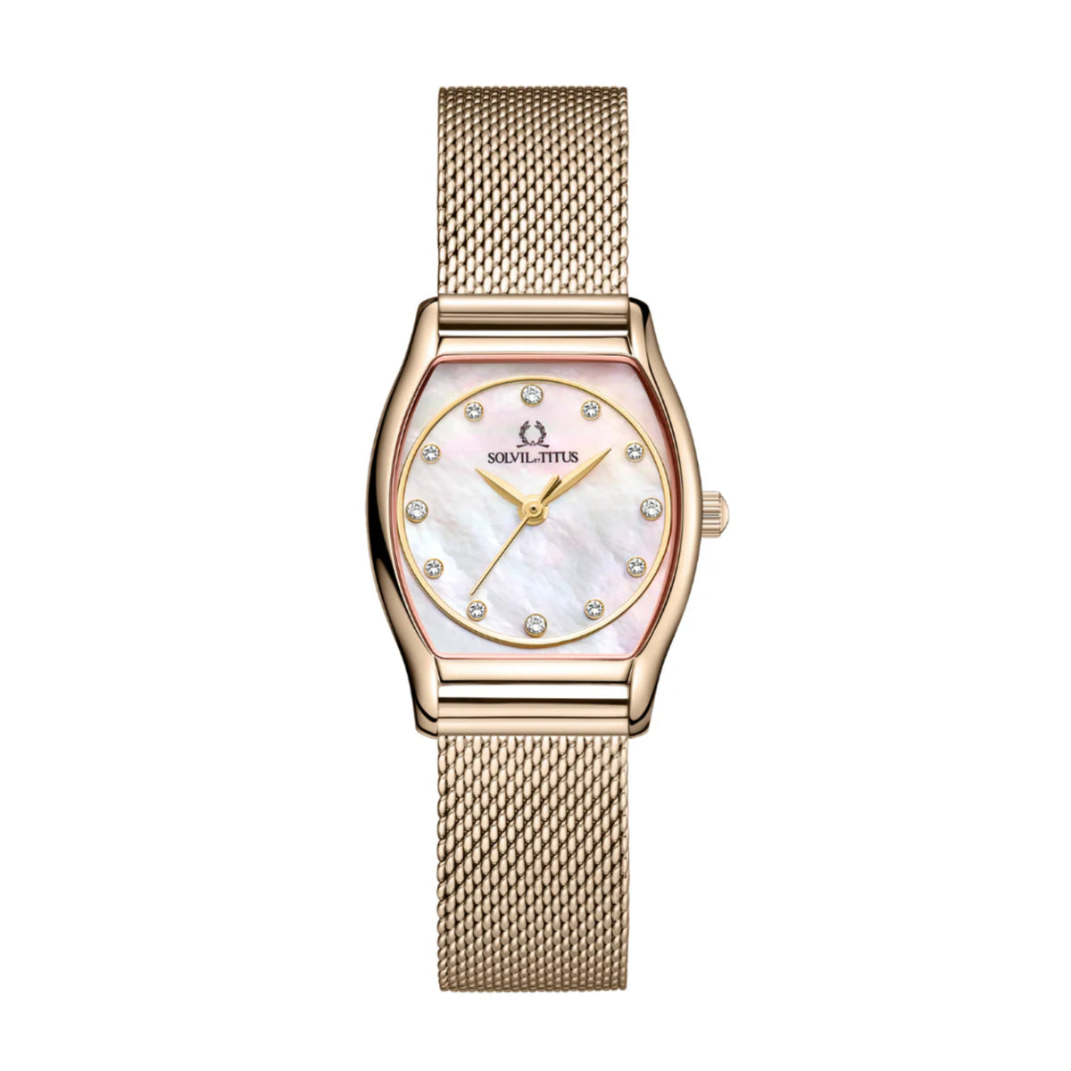 [WOMEN] Solvil et Titus Barista 3 Hands Quartz Stainless Steel Watch [W06-03384-009]