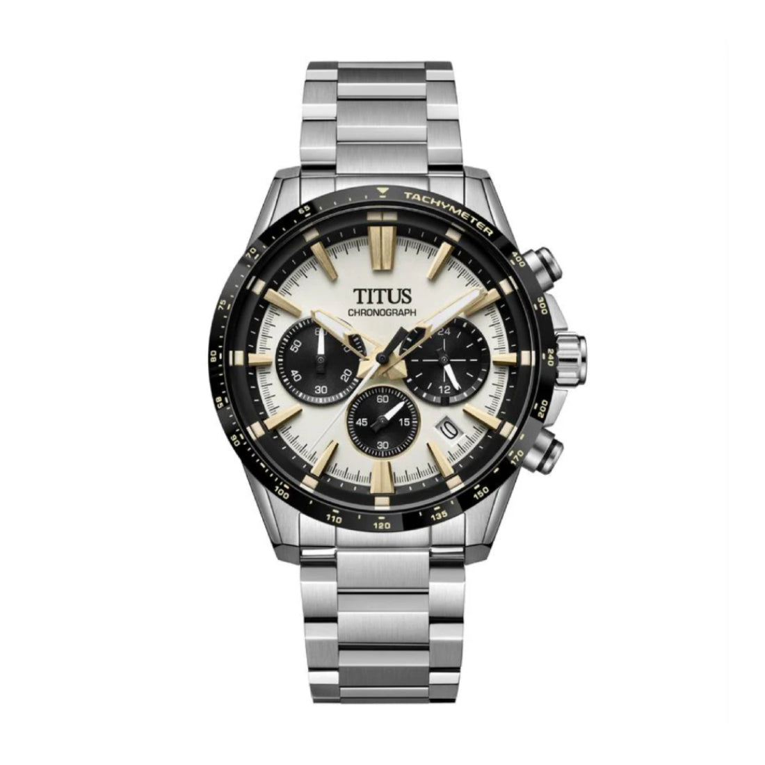 [MEN] Saber Chronograph Quartz Stainless Steel Watch [W06-03401-004]