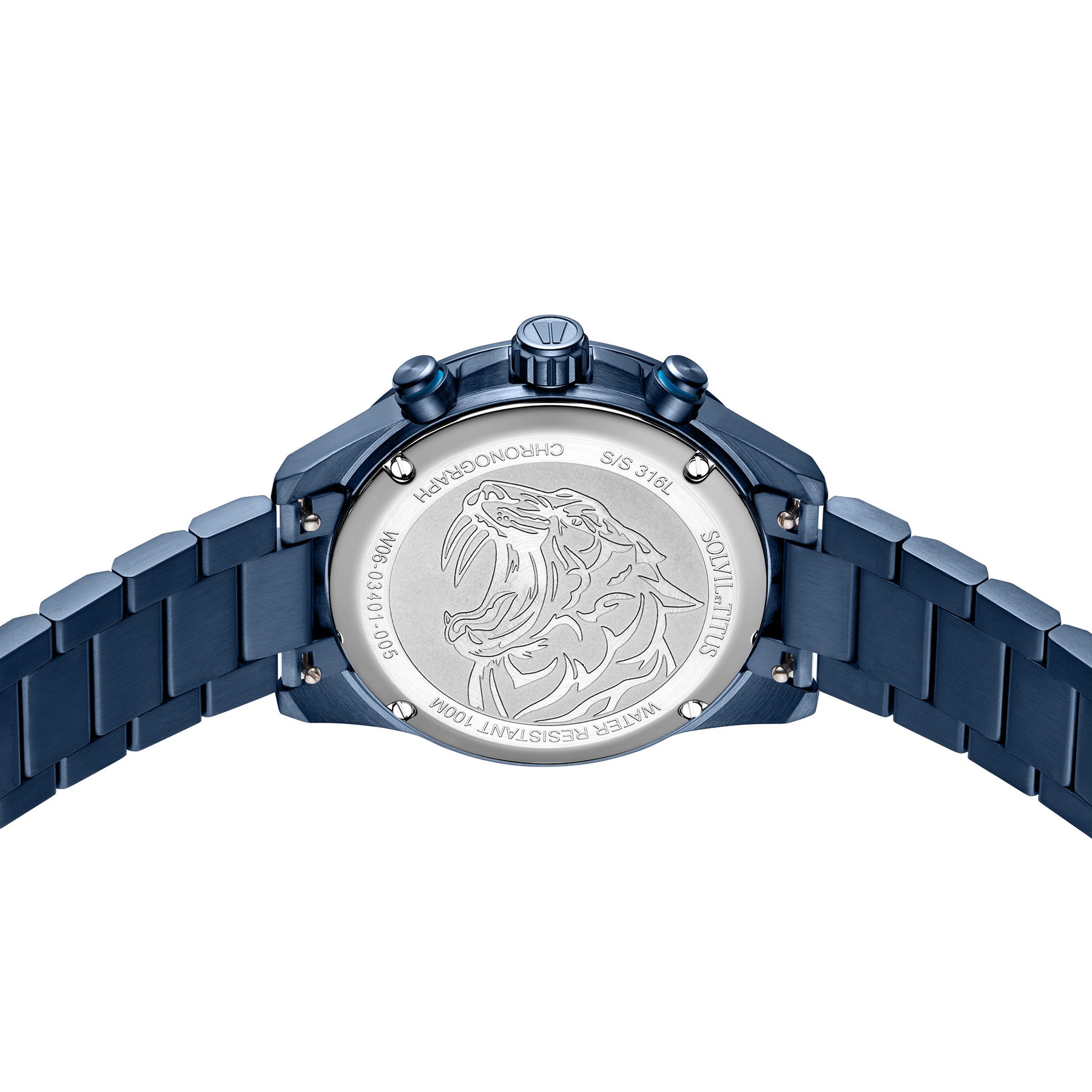 [MEN] Saber Chronograph Quartz Stainless Steel Watch [W06-03401-005]