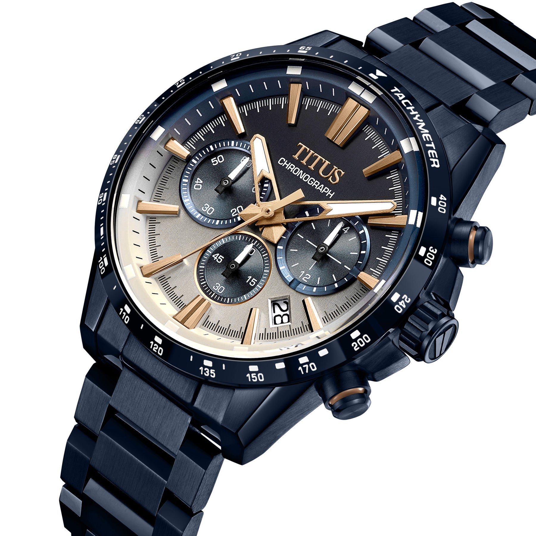 [MEN] Saber Chronograph Quartz Stainless Steel Watch [W06-03401-007]