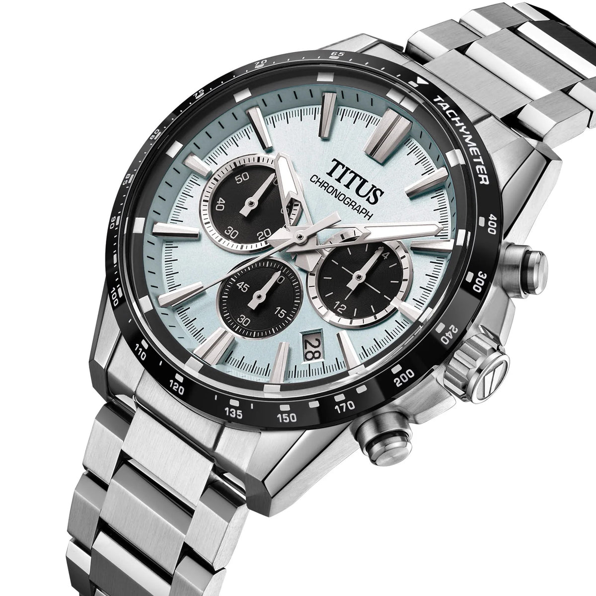[MEN] Saber Chronograph Quartz Stainless Steel Watch [W06-03401-008]