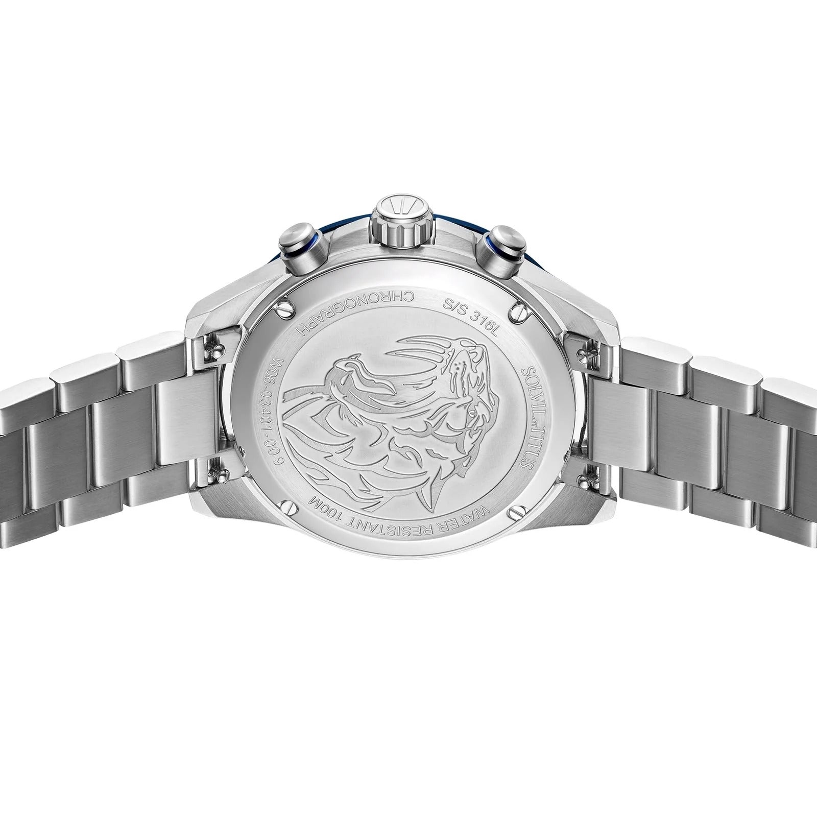 [MEN] Saber Chronograph Quartz Stainless Steel Watch [W06-03401-009]