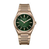 [MEN] Vinyl 3 Hands Mechanical Stainless Steel Watch [W06-03402-004]
