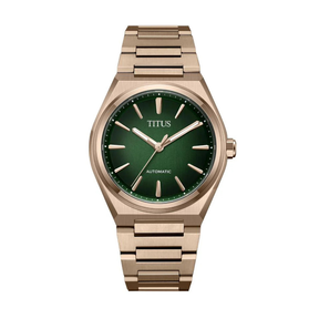 [MEN] Vinyl 3 Hands Mechanical Stainless Steel Watch [W06-03402-004]