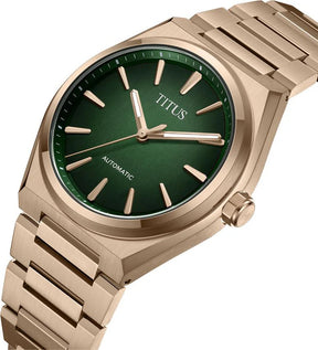 [MEN] Vinyl 3 Hands Mechanical Stainless Steel Watch [W06-03402-004]