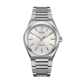 [MEN] Vinyl 3 Hands Mechanical Stainless Steel Watch [W06-03402-006]