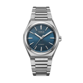 [MEN] Vinyl 3 Hands Mechanical Stainless Steel Watch [W06-03402-007]