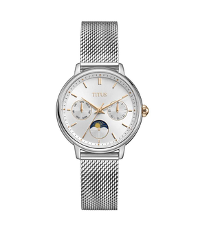 [WOMEN] Fashionista Multi-Function Day & Night Quartz Stainless Steel Watch [W06-03404-001]