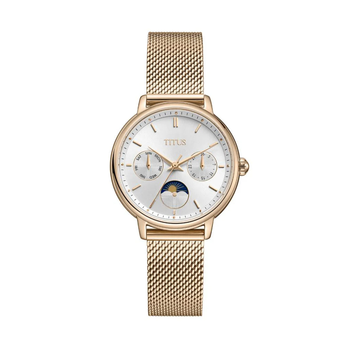 [WOMEN] Fashionista Multi-Function Day & Night Quartz Stainless Steel Watch [W06-03404-002]