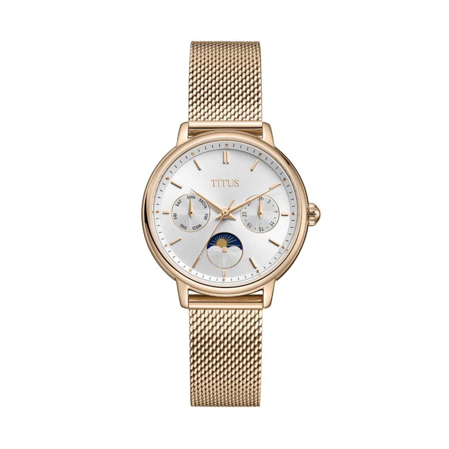 [WOMEN] Fashionista Multi-Function Day & Night Quartz Stainless Steel Watch [W06-03404-002]