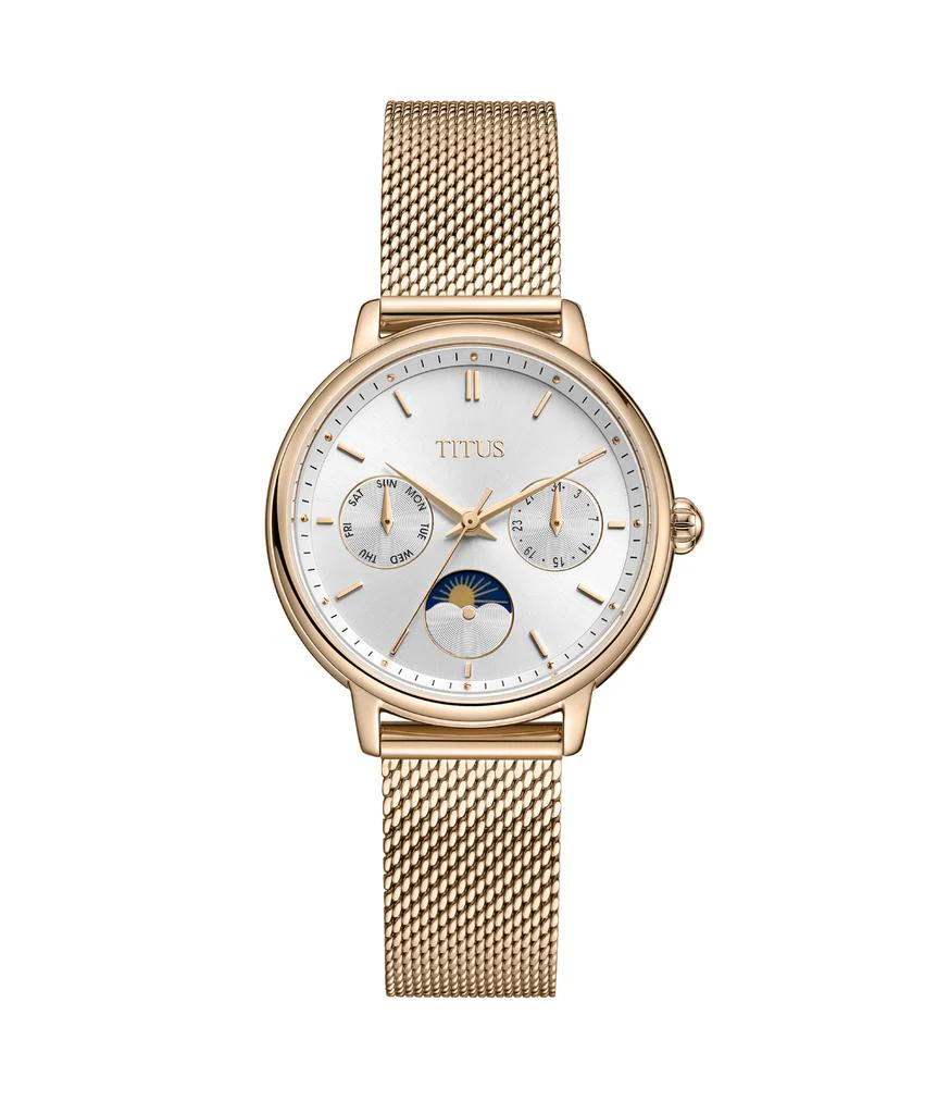 [WOMEN] Fashionista Multi-Function Day & Night Quartz Stainless Steel Watch [W06-03404-002]