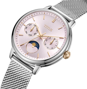 [WOMEN] Fashionista Multi-Function Day & Night Quartz Stainless Steel Watch [W06-03404-003]