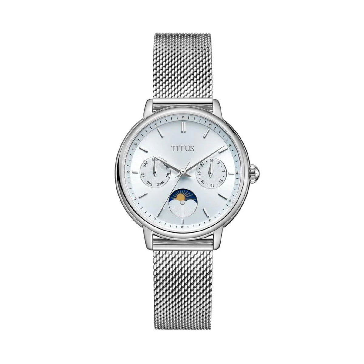 [WOMEN] Fashionista Multi-Function Day & Night Quartz Stainless Steel Watch [W06-03404-004]