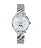 [WOMEN] Fashionista Multi-Function Day & Night Quartz Stainless Steel Watch [W06-03404-004]