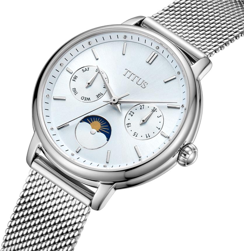 [WOMEN] Fashionista Multi-Function Day & Night Quartz Stainless Steel Watch [W06-03404-004]