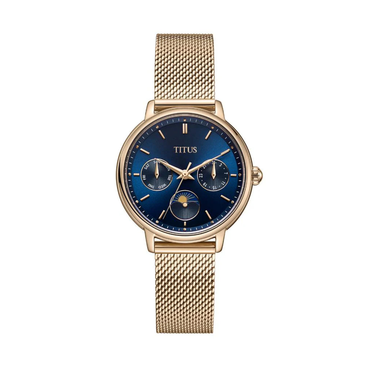[WOMEN] Fashionista Multi-Function Day & Night Quartz Stainless Steel Watch [W06-03404-005]