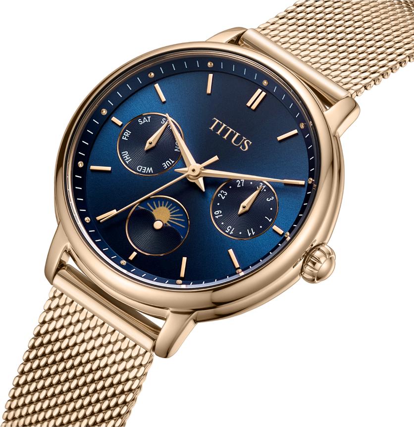 [WOMEN] Fashionista Multi-Function Day & Night Quartz Stainless Steel Watch [W06-03404-005]