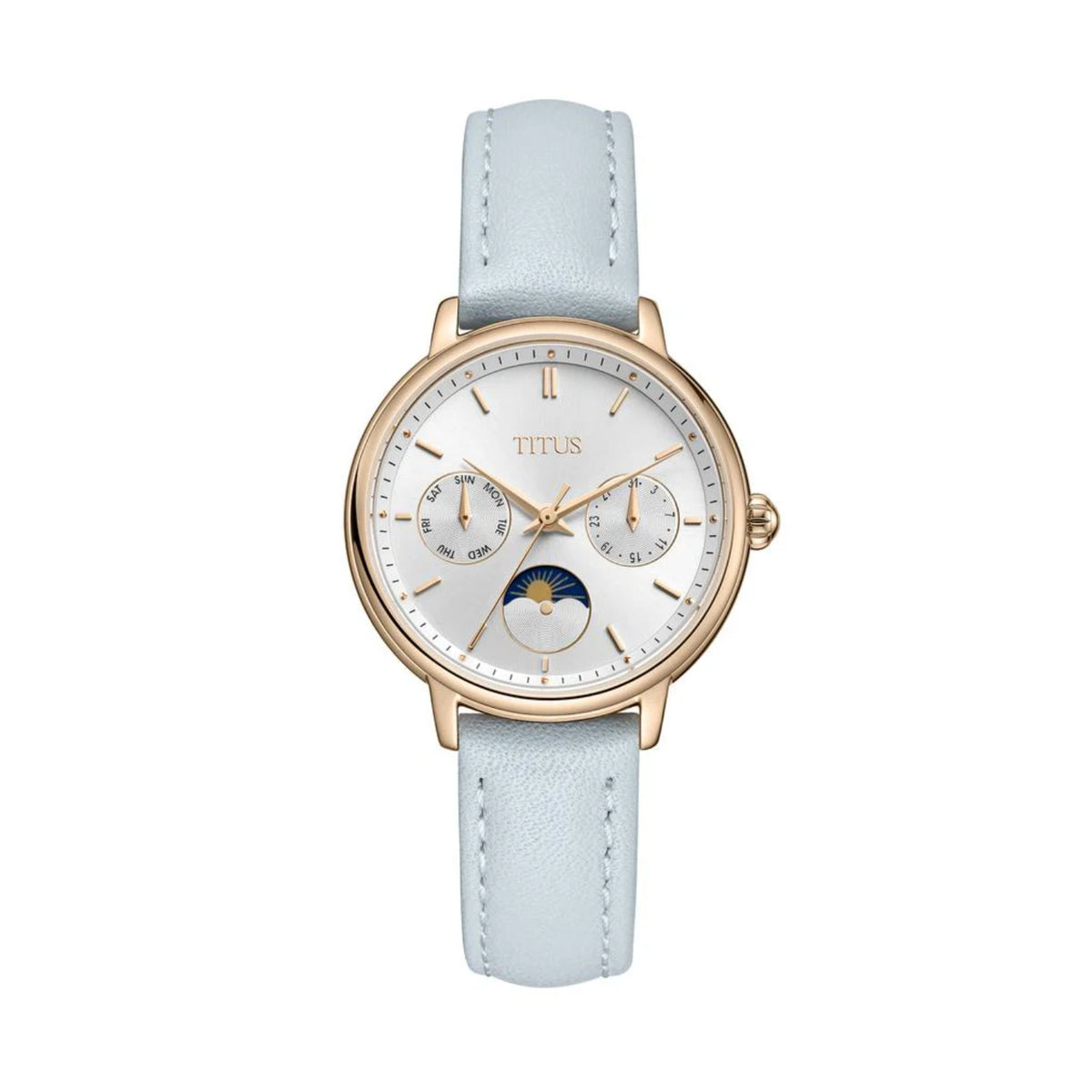 [WOMEN] Fashionista Multi-Function Day & Night Quartz Leather Watch [W06-03404-006]