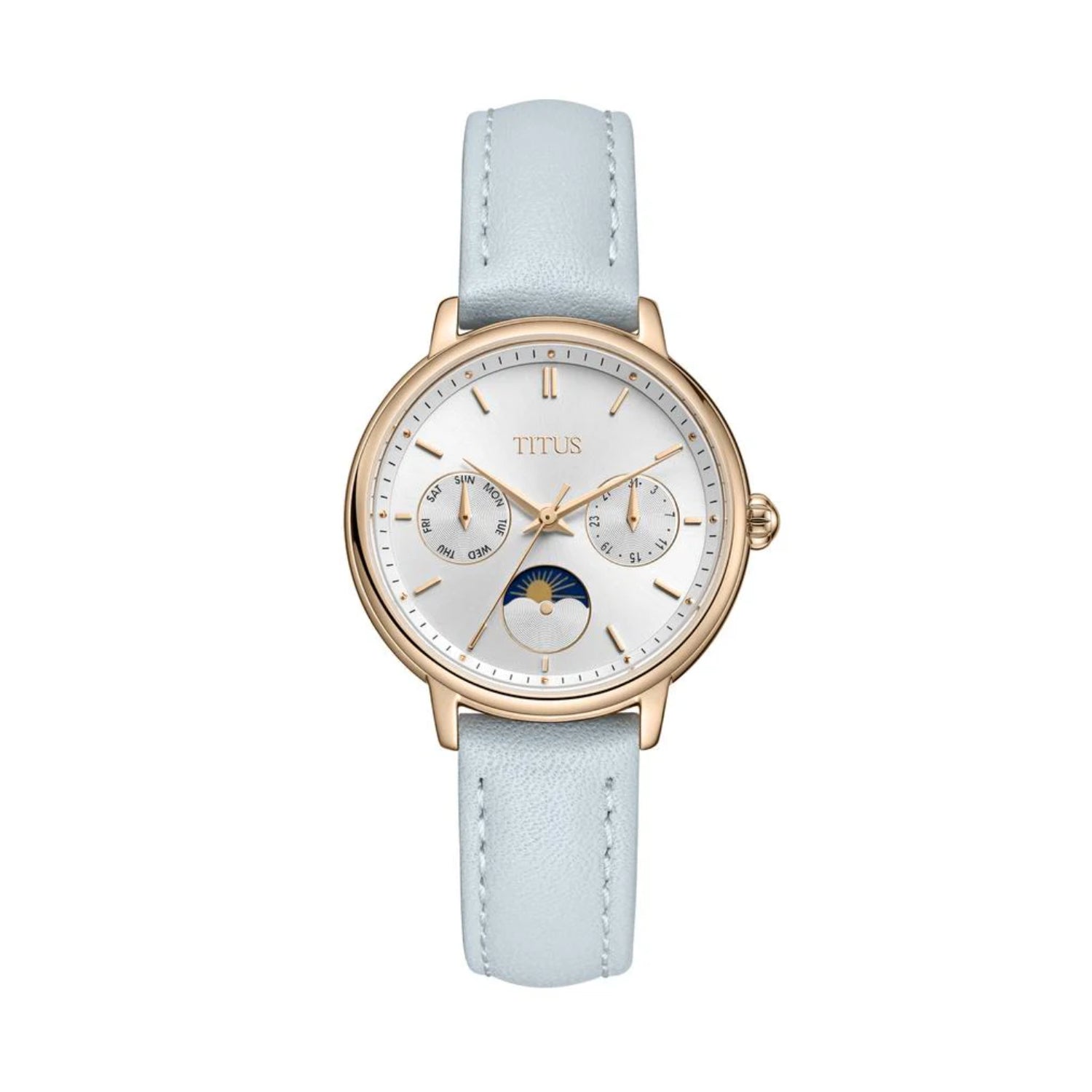 [WOMEN] Fashionista Multi-Function Day & Night Quartz Leather Watch [W06-03404-006]