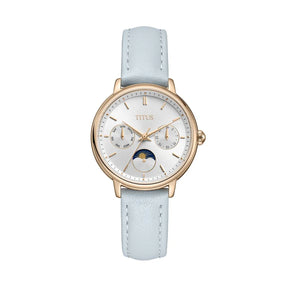 [WOMEN] Fashionista Multi-Function Day & Night Quartz Leather Watch [W06-03404-006]