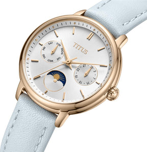 [WOMEN] Fashionista Multi-Function Day & Night Quartz Leather Watch [W06-03404-006]