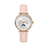 [WOMEN] Fashionista Multi-Function Day & Night Quartz Leather Watch [W06-03404-007]