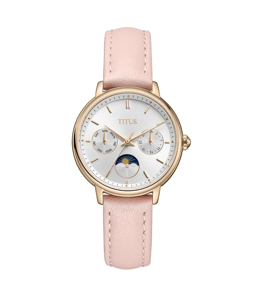 [WOMEN] Fashionista Multi-Function Day & Night Quartz Leather Watch [W06-03404-007]