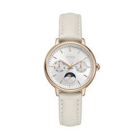 [WOMEN] Fashionista Multi-Function Day & Night Quartz Leather Watch [W06-03404-008]